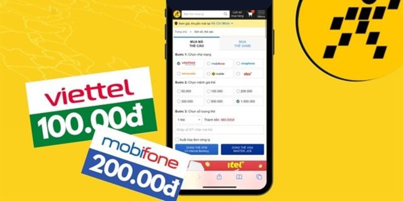 Nạp tiền Bet88 bằng thẻ cào tiện lợi